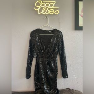 Black sequin Charlotte Russe dress